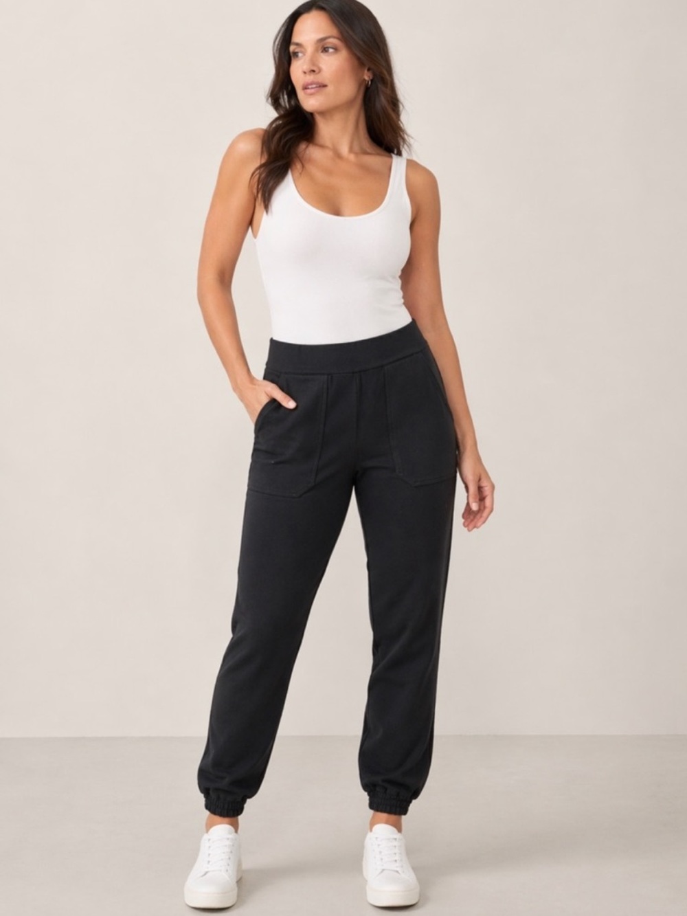 Spanx Black Perfect Pants Jogger Sweatpants Pants, S